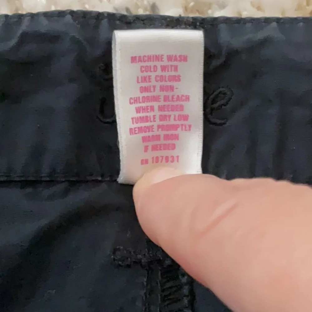 Justice Girls Black Bermuda Shorts, Size 14